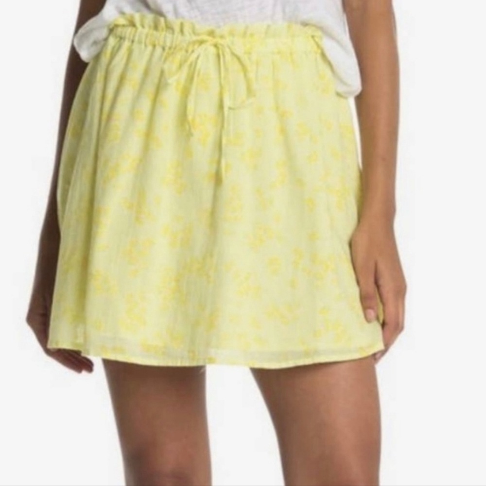 Abound Yellow & Green Moxie Skirt L NWT